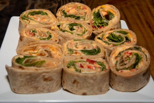 Buffalo Chicken Wraps & Pinwheels