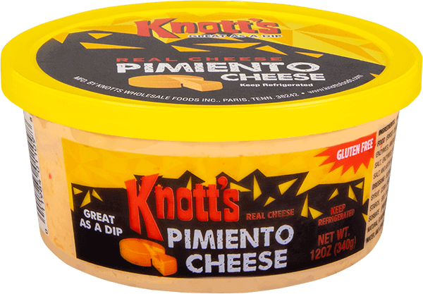 twelve oz container of Knotts pimiento cheese