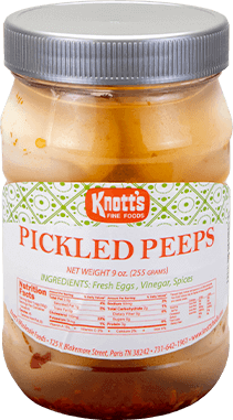 nine oz container of Knotts pickled peeps