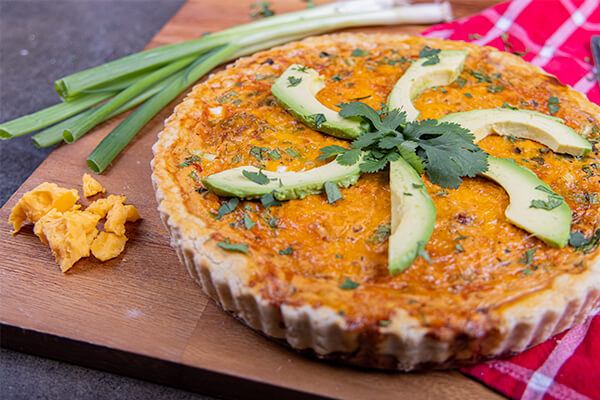 Chipotle Pimiento Cheese Quiche